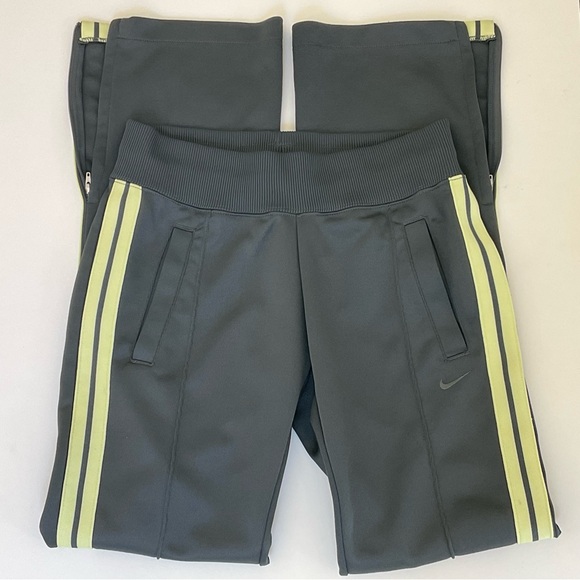 Vintage Y2K Nike Track Pants Zip Ankle Gray Jogger XS - Picture 1 of 10